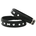thumbnail image 2 of Medium 17''- 21'' Soft Genuine Leather Padded Dog Puppy Collar  60AA264BK, 2 of 2
