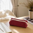 thumbnail image 5 of Office Stationery Supplies, Preppy Style Polka Pencil Case, Cute Dots Pencil Pouch Organizer Bag for Desk, Study Room, Work Office, 5 of 6
