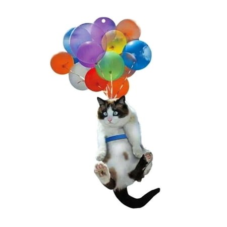 

Cute Cats Dogs Car Hanging Ornament with Colorful Balloon Interior Auto Pendant