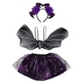 thumbnail image 1 of Conjunto de disfraces de Halloween Allinless para niñas vestido de murciélago, 1 of 3