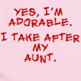 thumbnail image 2 of CafePress - Adorable Like My Aunt Infant Bodysuit - Baby Light Bodysuit, Size Newborn - 24 Months, 2 of 4
