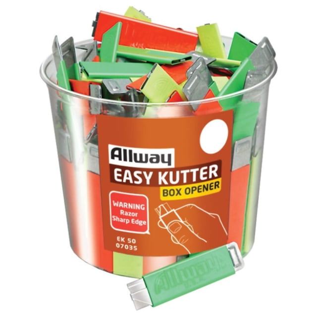 Cortador de cajas ALLWAY Easy Kutter, 5.9 pulgadas, 50 unidades, surtido