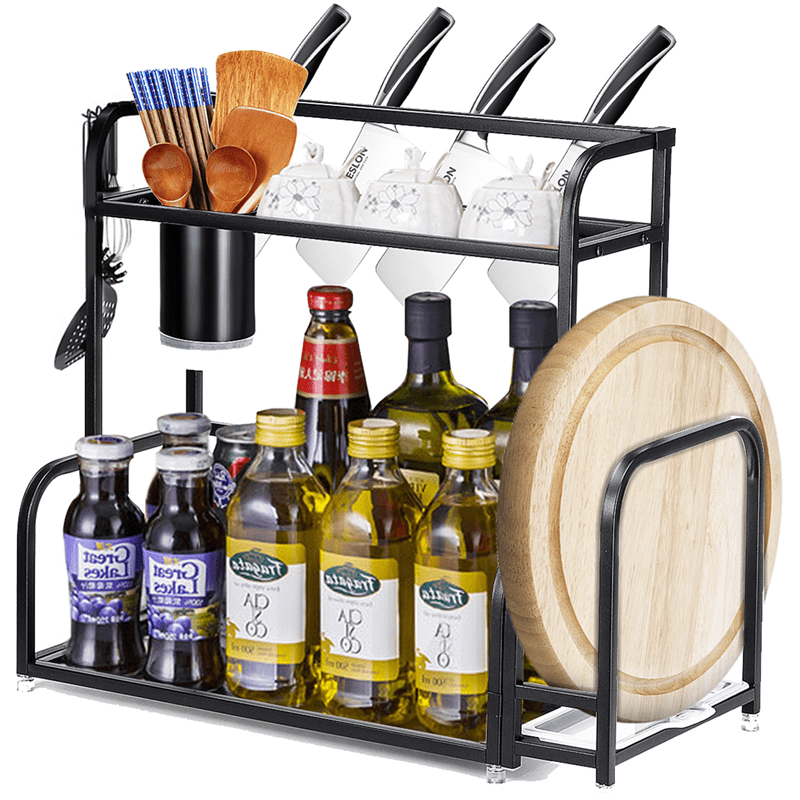 New Modern Kitchen Sauce Spice Rack Jars Bottle Shelf Stainless Steel Organizer New Modern Kitchen Sauce Spice Rack Jars Bottle Shelf Stainless Steel Organizer