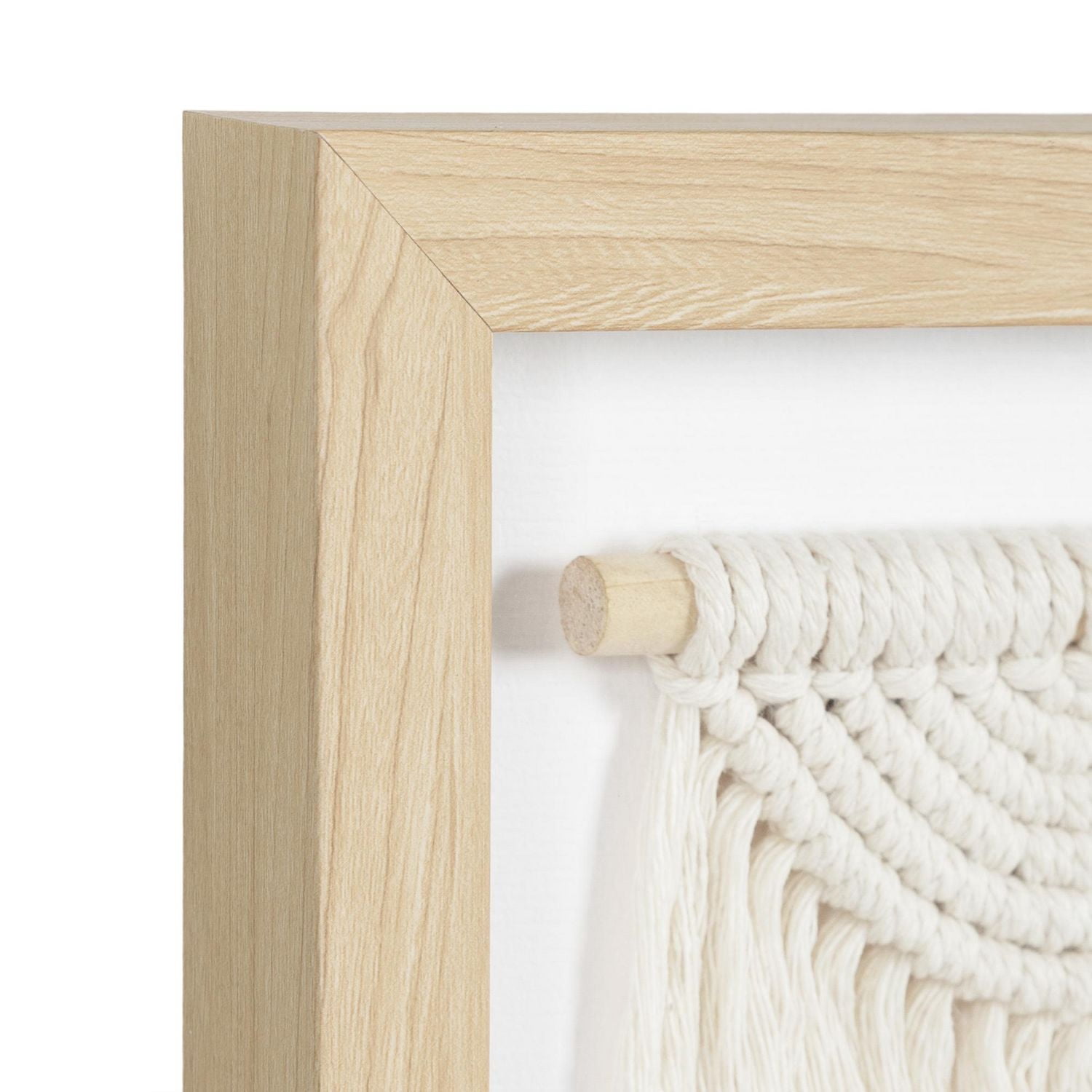 hometrends Woven Macrame Design 3 Framed Art