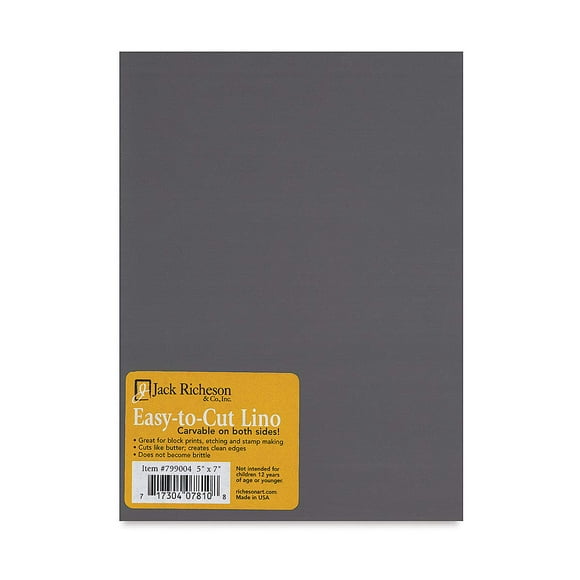 Unmounted Easy-to-Cut Linoleum 5X7 Inch