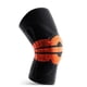thumbnail image 1 of Rodilleras, soporte de manga de compresión para rodilla con almohadillas de gel para rótula y estabilizadores de resorte laterales,Black orange singleM, 1 of 1