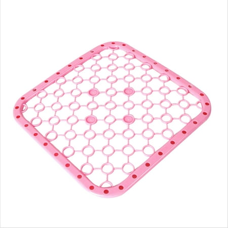 

HOMEMAXS Kitchen Sink Divider Protector Mat Heat Insulation Table Mat (Pink)