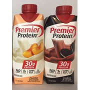 Premier Protein High Protein Shakes - 6 Peaches & Cream, 6 Cookies & Cream (11 fl. oz., 12 pack)