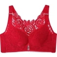 thumbnail image 2 of Otvok Bras for Women,Women's Bra Front Button Plus Size Full Cup Closure Secondary Breast Sagging Bra(C Cup), 2 of 6