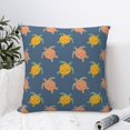 thumbnail image 4 of Wukai Cute Turtle Premium Polyester Fleece Pillow Covers with Hidden Zipper Closure,Luxuriously Soft and Durable-24"x24", 4 of 7