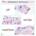 thumbnail image 4 of Dailycode Cotton Pajama Set Snug Fit Long Sleeve Top and Pants for 18M-8Y Sweet Watercolor Flower, 4 of 7