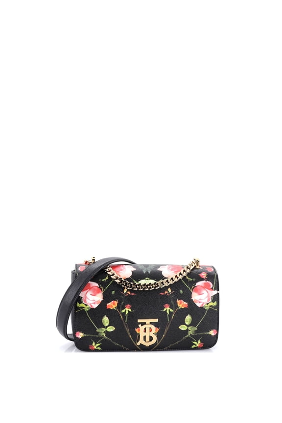 Pre-Owned TB Flap Chain Bag Printed Leather Mini By Rebag