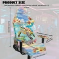 thumbnail image 7 of Xoenoiee Turtle Starfish Plumeria Flower Pattern Gaming Chair Covers Slipcovers Stretch Gamer Chair Cover with Armrest Covers Waterproof Non-Slip Anti-Scratch Rotating Gaming Chair Protector, 7 of 7