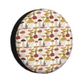 thumbnail image 1 of Fotbe Mushroom Funda de Llanta de Repuesto con Estampado, Engrosada, Ajuste Universal para Jeep, Remolque, RV, SUV, Camión-15 inch, 1 of 6