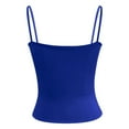 thumbnail image 4 of FEIFLY Women's Basic Tank Tops Sleeveless Casual Camisole Pure Color Strappy Layering Piece Solid Color Everyday Wear Camis Stylish Dailywear, 4 of 6