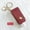 Wine, variant on Final Sale 30Ml Empty Hand Sanitizer Bottle And Keychain Set, Hand Sanitizer Leather Case, Portable Outdoor Keychain Leather Case, Wine Red Travel Bottle And Keychain Holder Refillable Empty Bo