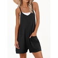 thumbnail image 2 of Mono corto holgado sin mangas para mujer ANRABESS, negro, XL, 2 of 8