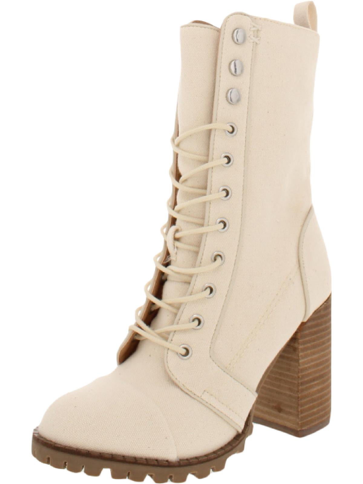 Dolce Vita Womens Ayleen Leather Zip Up Mid-Calf Boots Beige 11 Medium ...