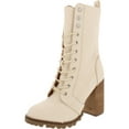 thumbnail image 1 of Dolce Vita Womens Ayleen Leather Zip Up Mid-Calf Boots, 1 of 3