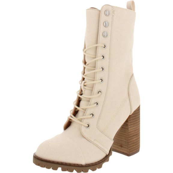 Dolce Vita Womens Ayleen Leather Zip Up Mid-Calf Boots