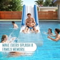 thumbnail image 4 of Jocisland 10L×2.6W×4H ft Inflatable Pontoon Water Slide with Climbing Handle, White & Blue, Outdoor Waterfall Slide for Adults & Kids, 4 of 9
