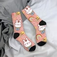 thumbnail image 5 of KLL Rabbit So Cute Print Cool Socks Men's Women's Crew Socks Funny Crazy Novelty Stockings, 5 of 6