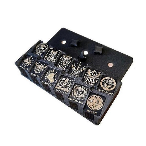 Contadores de seguimiento de habilidades para juegos de cartas de mesa, dispensador de fichas para juegos de cartas
