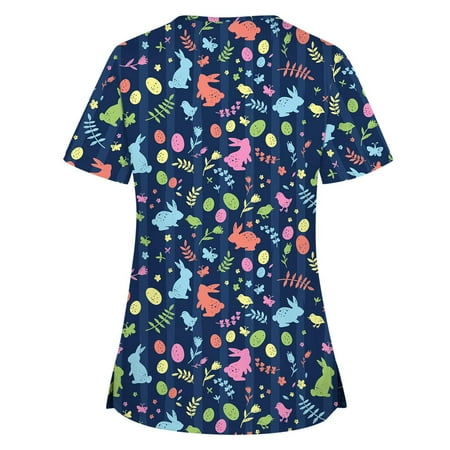 

CHMORA Women Scrubs Top V-Neck