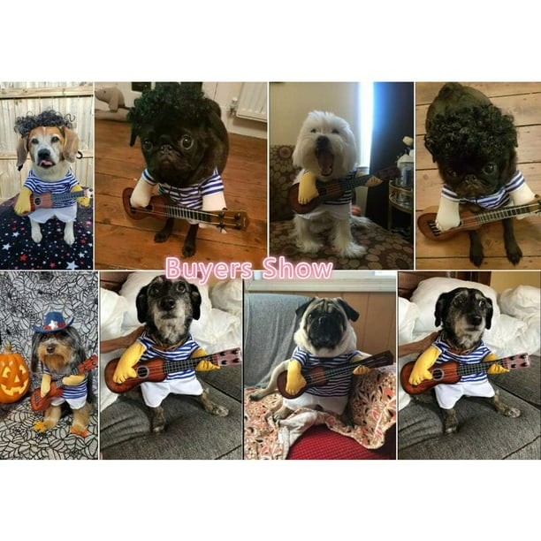 Funny Guitar Dog Costumes Pet Clothes Dog Clothes Chihuahua Teddy