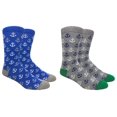 thumbnail image 1 of Fine Fit Mens Novelty Print Socks 2 Pair Set, Anchors 10-13, 1 of 3