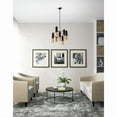 thumbnail image 7 of CWI Lighting Anem 7 Light Down Transitional Metal Chandelier in Black/Gold, 7 of 7