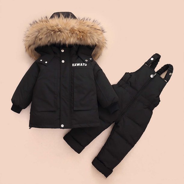 Xihbxyly Mono de Invierno para Bebé, Chaqueta de Plumón de Dos Piezas con Entrepierna Desmontable, Tejido Repelente Al Agua, Aislamiento Térmico para Esquí, Senderismo y Actividades Al Aire Libre, pa