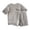 Grey, variant on YunPes Toddlers Plain Cotton Pajama Set Breathable Short Sleeve Crew Neck Top and Shorts Soft Loose Fit 2 Piece Outfit