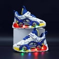 thumbnail image 2 of CAICJ98 Toddler Boys Light Up Shoes Led Flashing Walking Shoes Lightweight Breathable Sneakers for Boys Blue,11(Toddler/Little Kid), 2 of 7