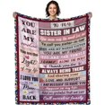 thumbnail image 1 of LHSHID Bonus Daughter Christmas Blanket Gifts Bonus Daughter Throw Blankets Stepdaughter Gifts from Stepmom Thanksgiving Gifts for Step Daughter Blanket 50x60in, 1 of 6
