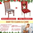 thumbnail image 4 of Fundas navideñas para sillas Ganeen Merry Christmas, 6 unidades, 4 of 6