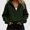 Army Green, variant on Women Winter Outerwear Jacket With Pockets Womens Cotton Hood Coat Wine Size M