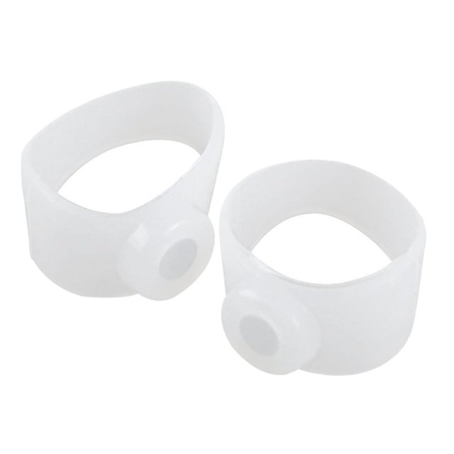 anillos del dedo del pie,Anillos magnéticos de silicona para masaje de pies,Anillos adelgazantes para los dedos del pie,suaves,transpirables,para quemar grasa.,Anillos del dedo del pie de