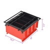 thumbnail image 5 of vidaXL Paper Log Briquette Maker Steel 38x31x18cm Black and Red Fireplace Tool 15"x12.2"x7.1", 5 of 5