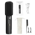 thumbnail image 1 of Fer à Lisser Portable Rechargeable par USB, Boucles, Lisse, Double Usage, Peigne Lissant pour Cheveux, 1 of 9
