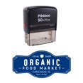 thumbnail image 1 of Printtoo Personalized Self Inking Custom Text Shop Address with Logo Envelope Rubber Stamp-Blue, 1 of 1
