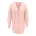 thumbnail image 5 of Sweaters for Women Trendy Knit Long Sleeve Cardigan Solid Color Fall Outerwear, 5 of 5