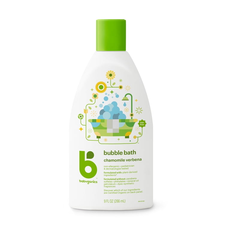 BabyGanics Bubble Bath, Chamomile Verbena, 9 oz photo 1