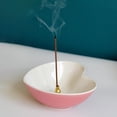 thumbnail image 3 of Soporte para quemador de incienso Soporte de incensario en corazón, bandeja de incienso de bobina, quemador de incienso Adorable de cerámica para meditación, Zen, Magideal Soporte para quemador de incienso, 3 of 7