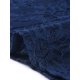 thumbnail image 5 of Vestido de encaje para mujer Inspire Chic con mangas 3/4, volantes, ajustado, cola de pez, elegante, color azul oscuro, talla XS, 5 of 6