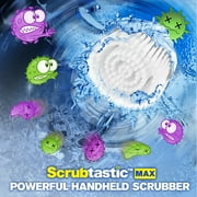 Bell+Howell Scrubtastic Max Spin Scrubber Rechargeable Spin Scrubber Multipurpose Cordless Power Electric Cleaner with 2 Brush Heads