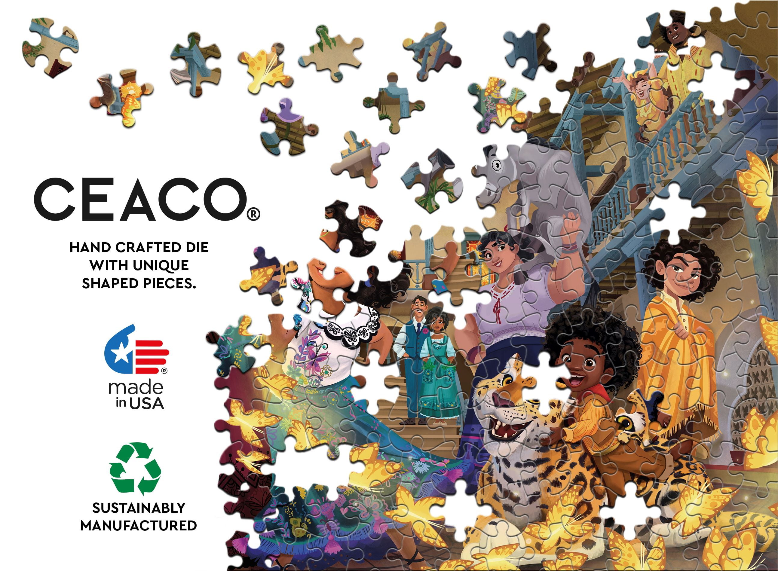 Ceaco Disney Encanto Courtyard 1500 Piece Interlocking Jigsaw Puzzle