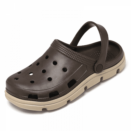 

Wish Unisex Garden Clogs Shoes Women Men Summer Slide On Sandals-Brown(40/41 EU) S1405
