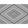 thumbnail image 1 of Ahgly Company Indoor Rectangle Patterned Platinum Gray Area Rugs, 2' x 4', 1 of 6