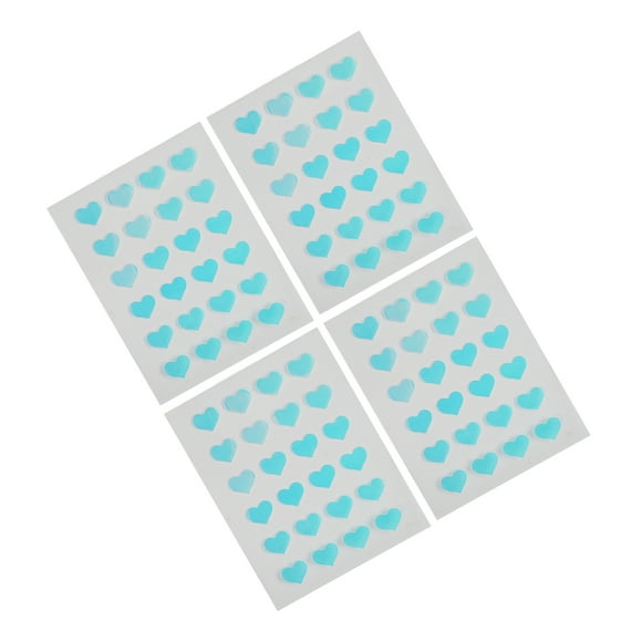 Face Spot Dots, 4Pcs Isolate Supply Contamination Heart Shape Sweat Resistant Cute Hydrocolloid Patches Mild Viscosity for Skin Care